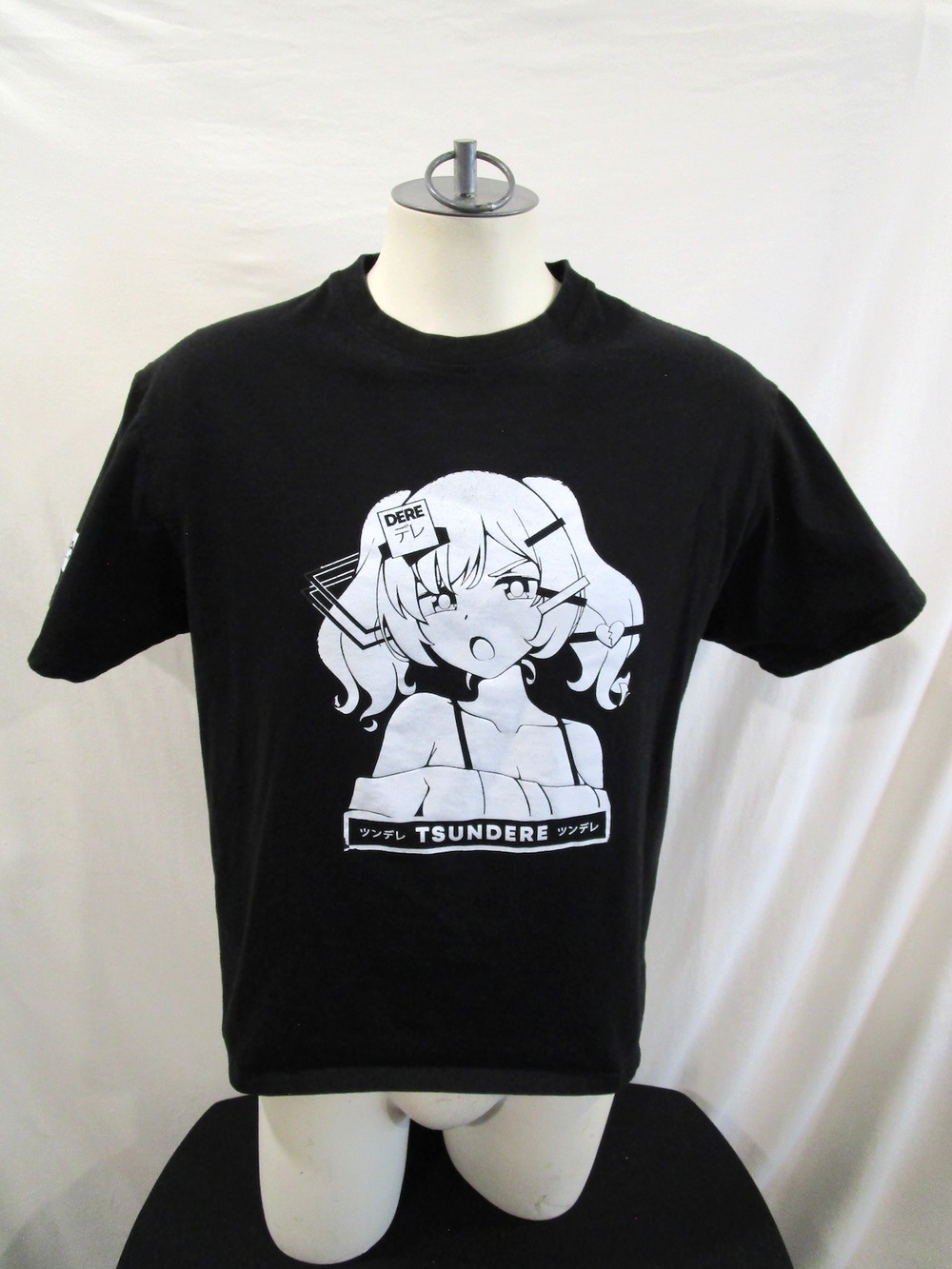 Anime Japanese Waifu Club Tsundere Dere Black T Shirt Adult Sz L